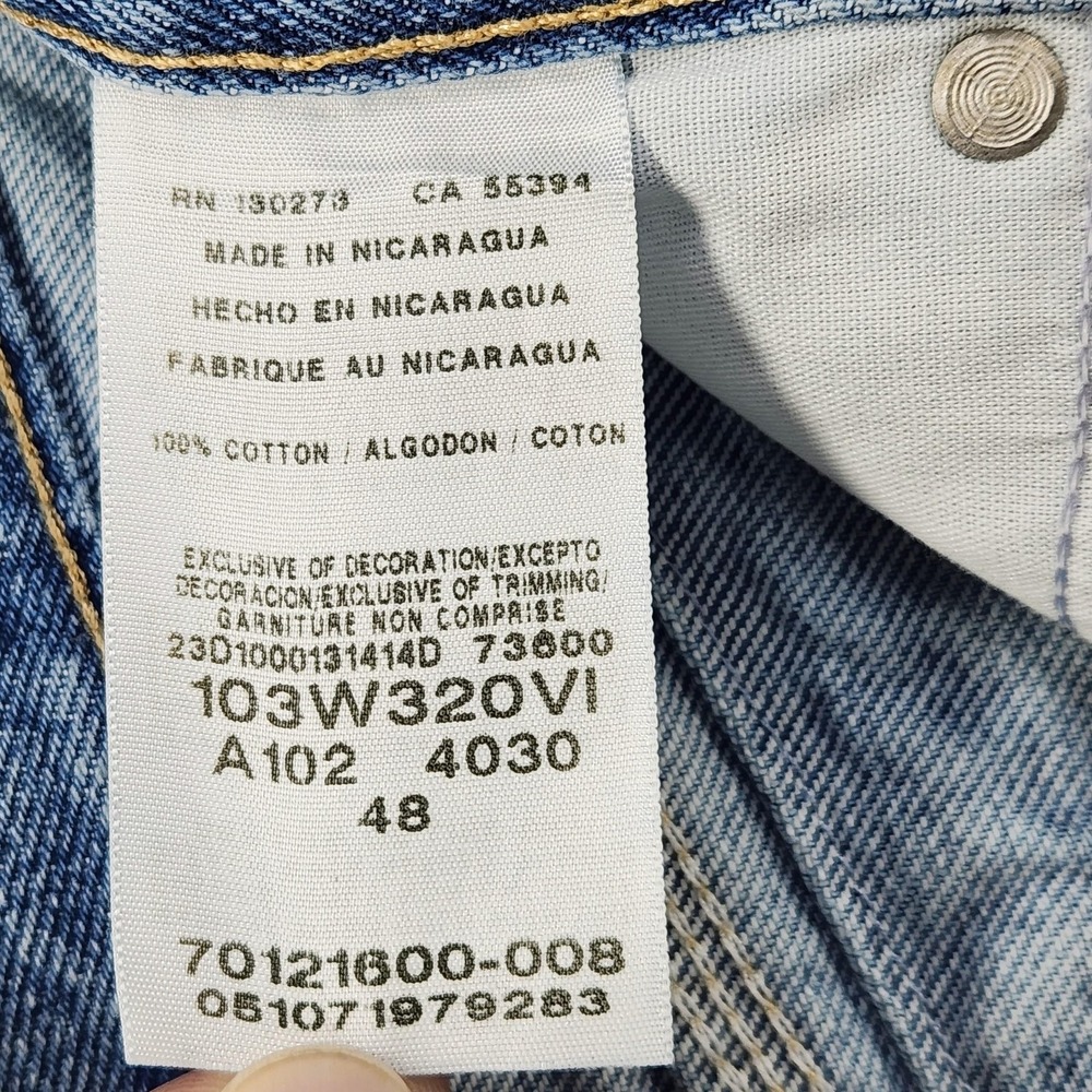 Wrangler Riggs Workwear Carpenter Shorts Mens 48 Blue Denim Relaxed 11 Inseam - Picture 12 of 15